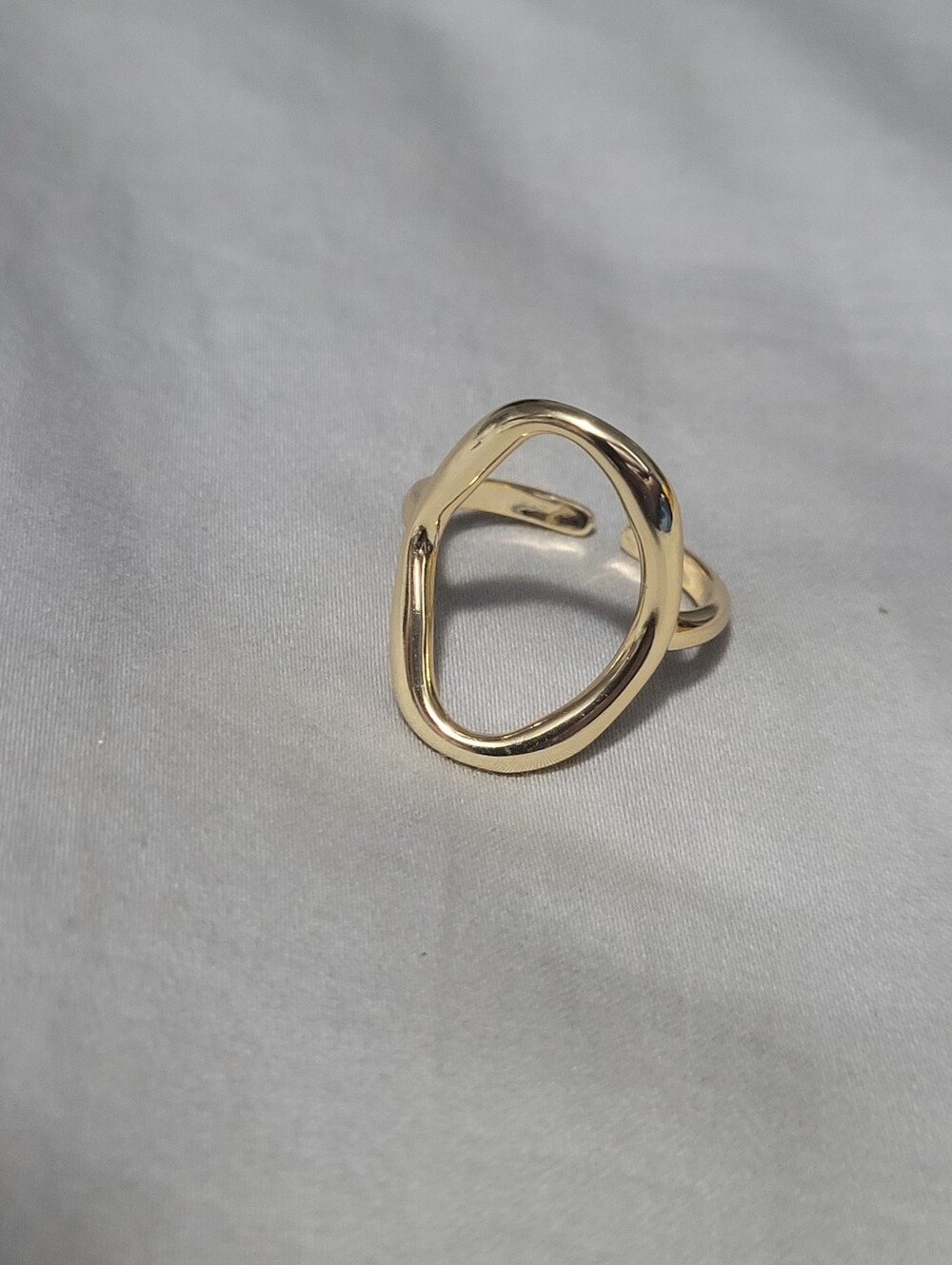 Gold Open Circle Fashion Ring - Women's Jewelry